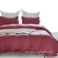 Polyester Bedspread with Bed Skirt washed cotton duvet bedding sets with belt Manufactory